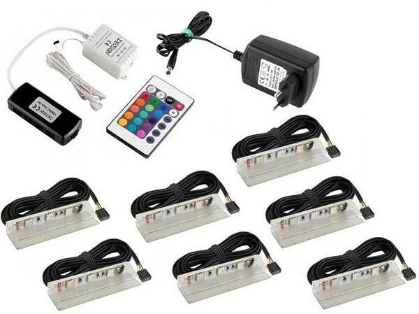 Осветление 7хLED RGB 23KK0007