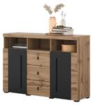 Скрин Роджър с 2 врати, 3 чекмеджета и 3 ниши орех сатен и тъчууд-Copy