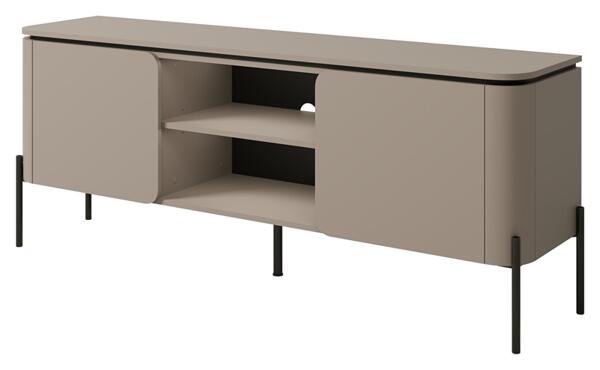 ТВ шкаф Бело с 2 врати конго мат