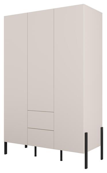 Гардероб Юкон с 3 врати и 2 чекмеджета кашмир мат