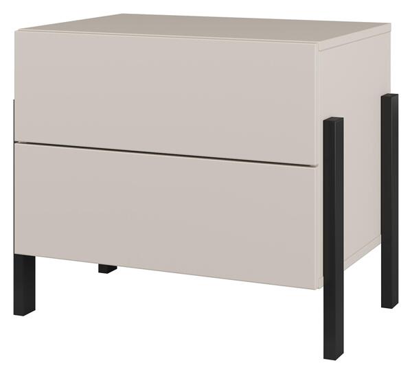 Нощно шкафче Юкон с 2 чекмеджета кашмир мат