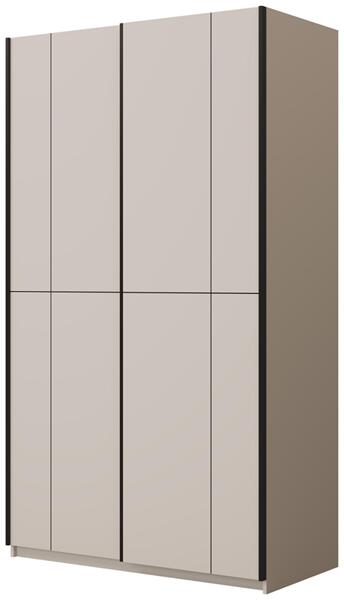 Гардероб Куб с 2 плъзгащи врати кашмир мат с дължина 120 см