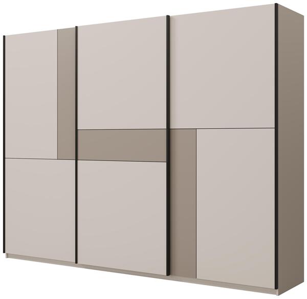 Гардероб Куб с 3 плъзгащи врати кашмир и конго мат с дължина 270 см