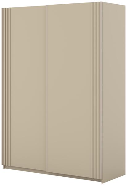 Гардероб Нива с 2 плъзгащи врати светло бежов мат с дължина 150 и 180 см