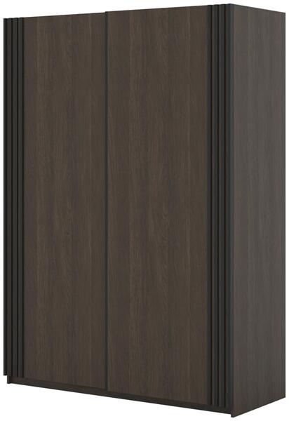 Гардероб Нива с 2 плъзгащи врати светло бежов мат с дължина 150 и 180 см-Copy