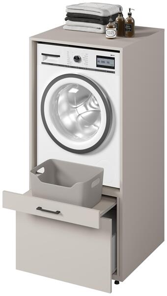 Шкаф за пералня или сушилня Аза бял мат-Copy