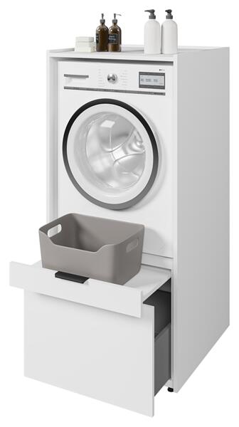 Шкаф за пералня или сушилня Аза бял мат-Copy