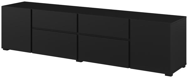 ТВ шкаф Асиметрик с 2 врати, 2 клапващи врати и 2 чекмеджета дъб вотан-Copy