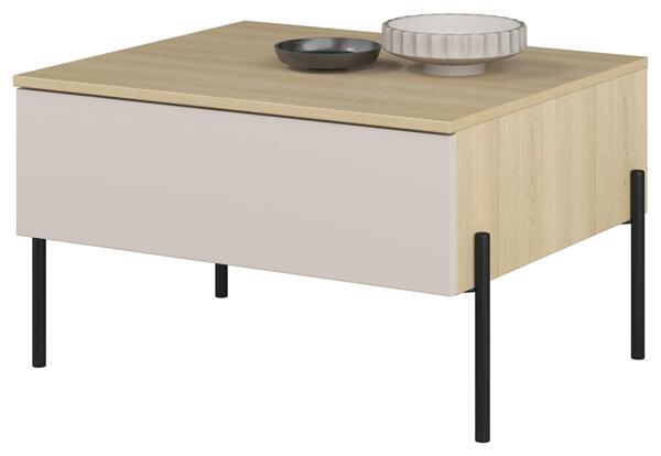 Холна маса Оре с 1 чекмедже дъб линдберг и кашмир мат