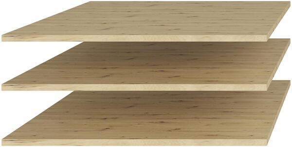 Комплект от 3 бр. рафтове за гардероби Канада с дължина 200 см дъб артизан-Copy