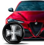 2er Set Emblem Alfa Romeo 74mm Universal (Neu und originalverpackt) in Bellikon für CHF 22 - mit