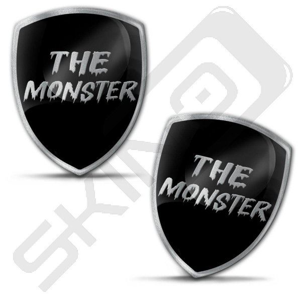 SkinoEu 2 X Aufkleber 3D Gel Silikon Stickers Danger Achtung Auto Moto Motorrad Fahrrad Skate Fenster