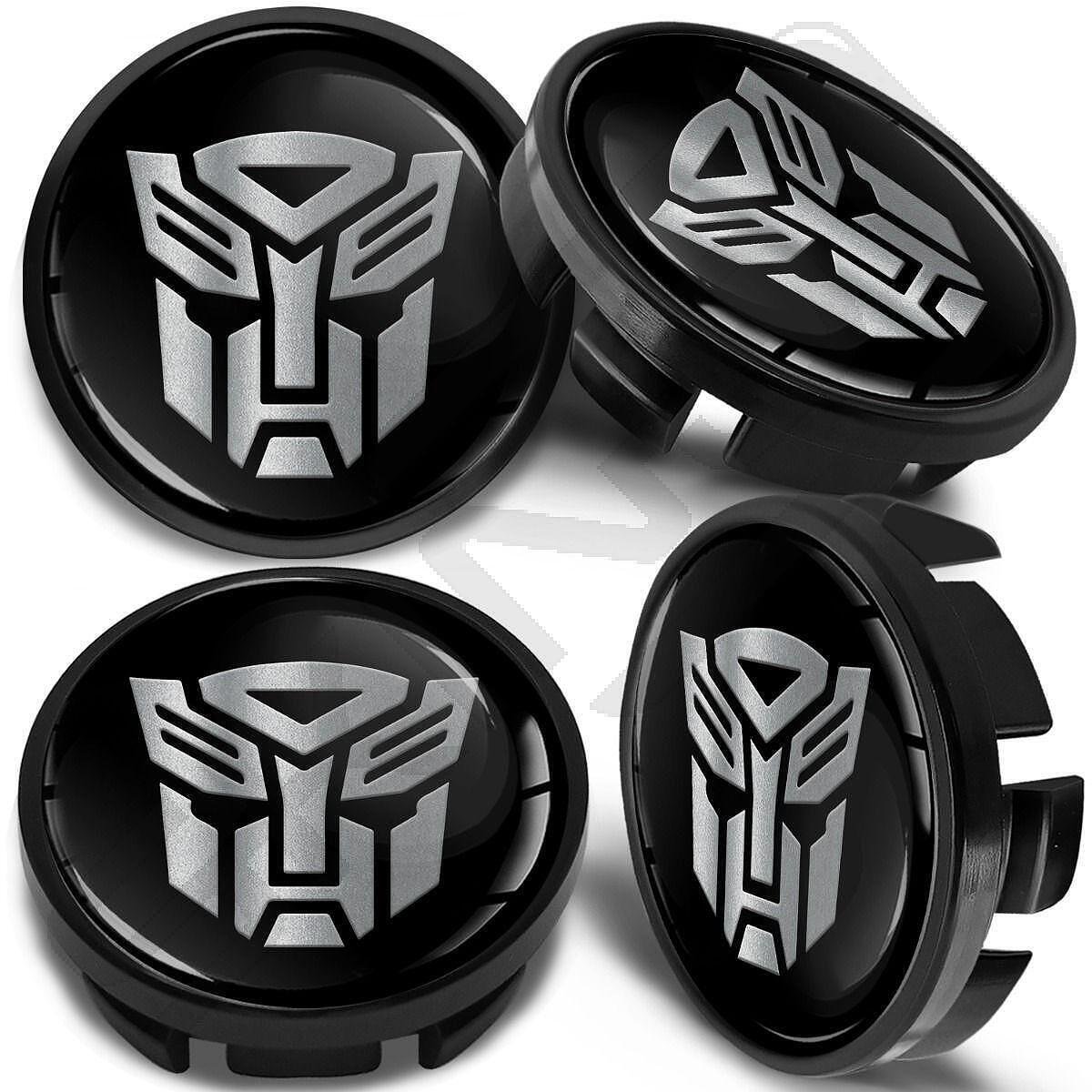 Set of 4 pcs Blue Wreath Wheel Center Stickers 65MM For Mercedes