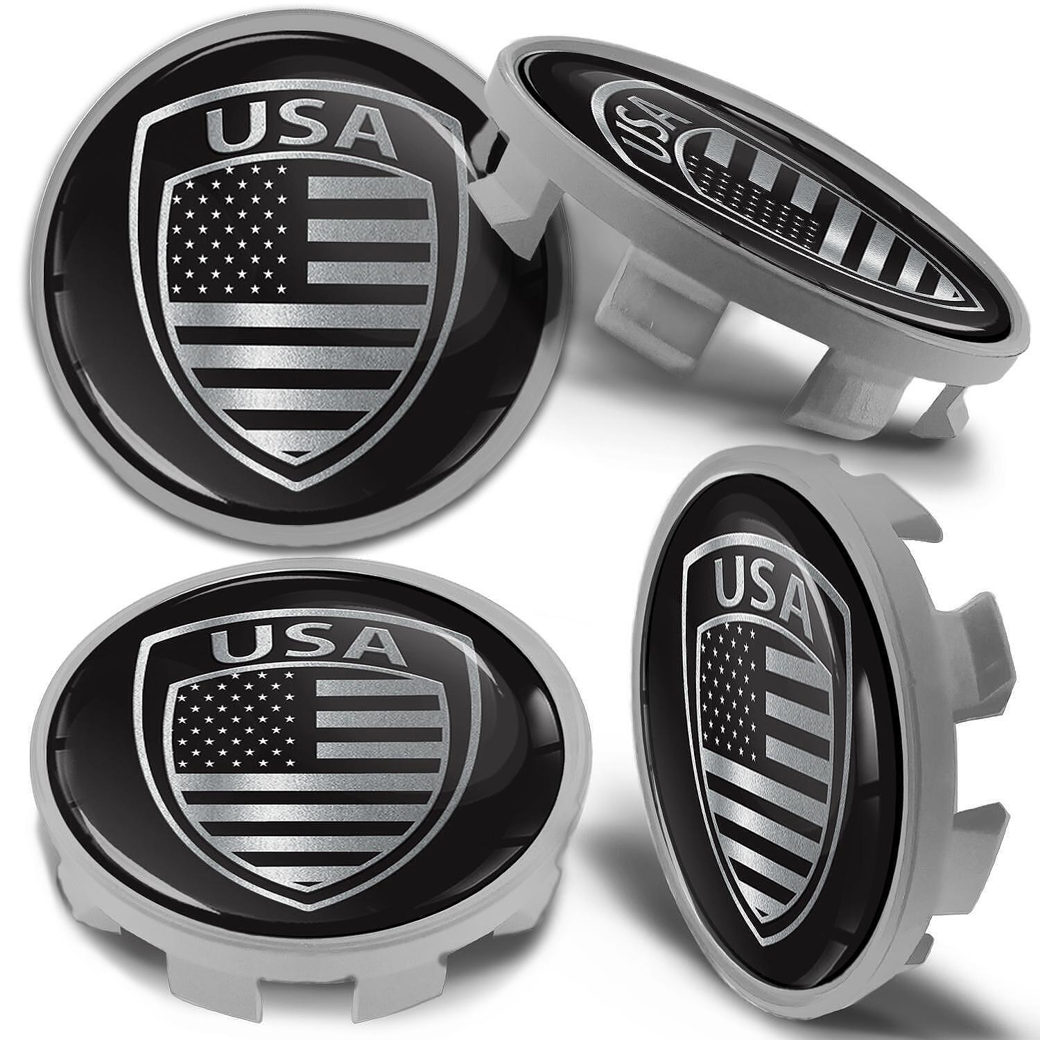 BMW USA Flag Wheel Caps 68 mm | CBS 12