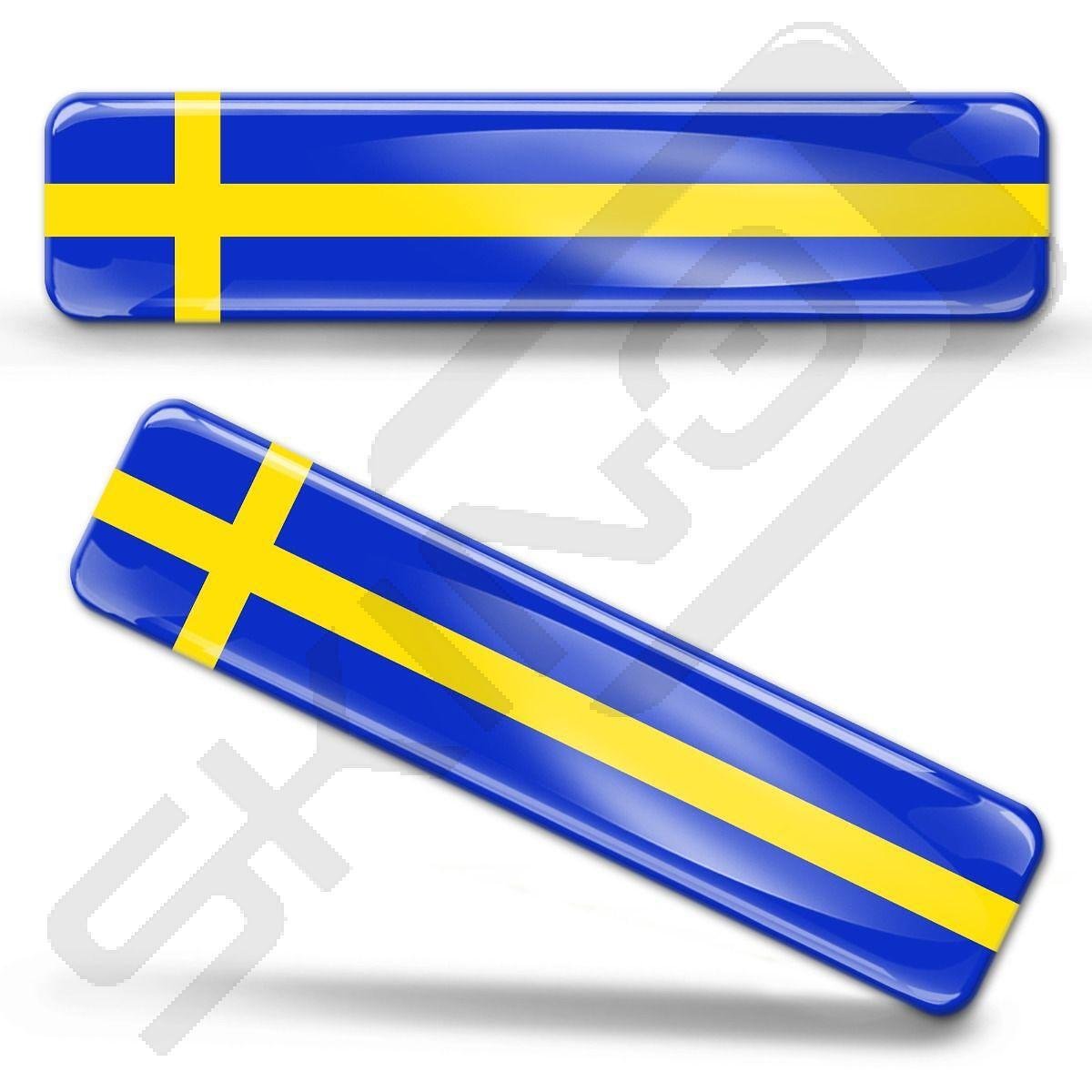 Sweden Bumper Stcker / Sweden Flag Stcker / 3 X 11 3/4 Sweden Bumper