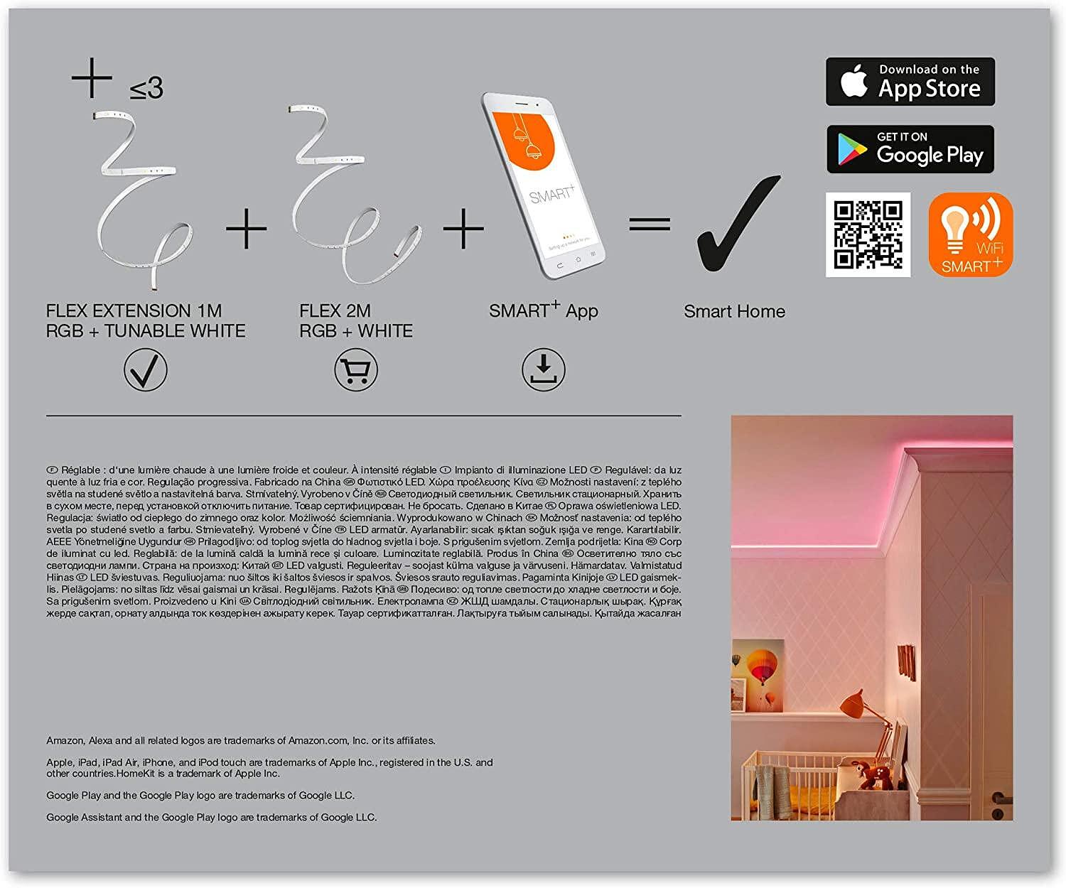 Ledvance Smart+ WiFi  LED RGB лента 1м FLEX Multicolor Extension