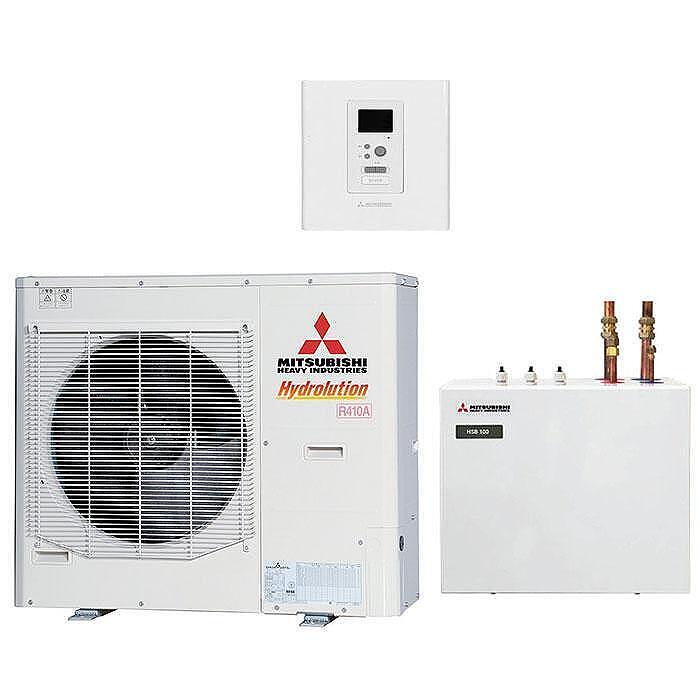 Термопомпа Mitsubishi Heavy Hydrolution HSB100/FDCW100VNX-A, 10 kW, отопление, охлаждане и БГВ
