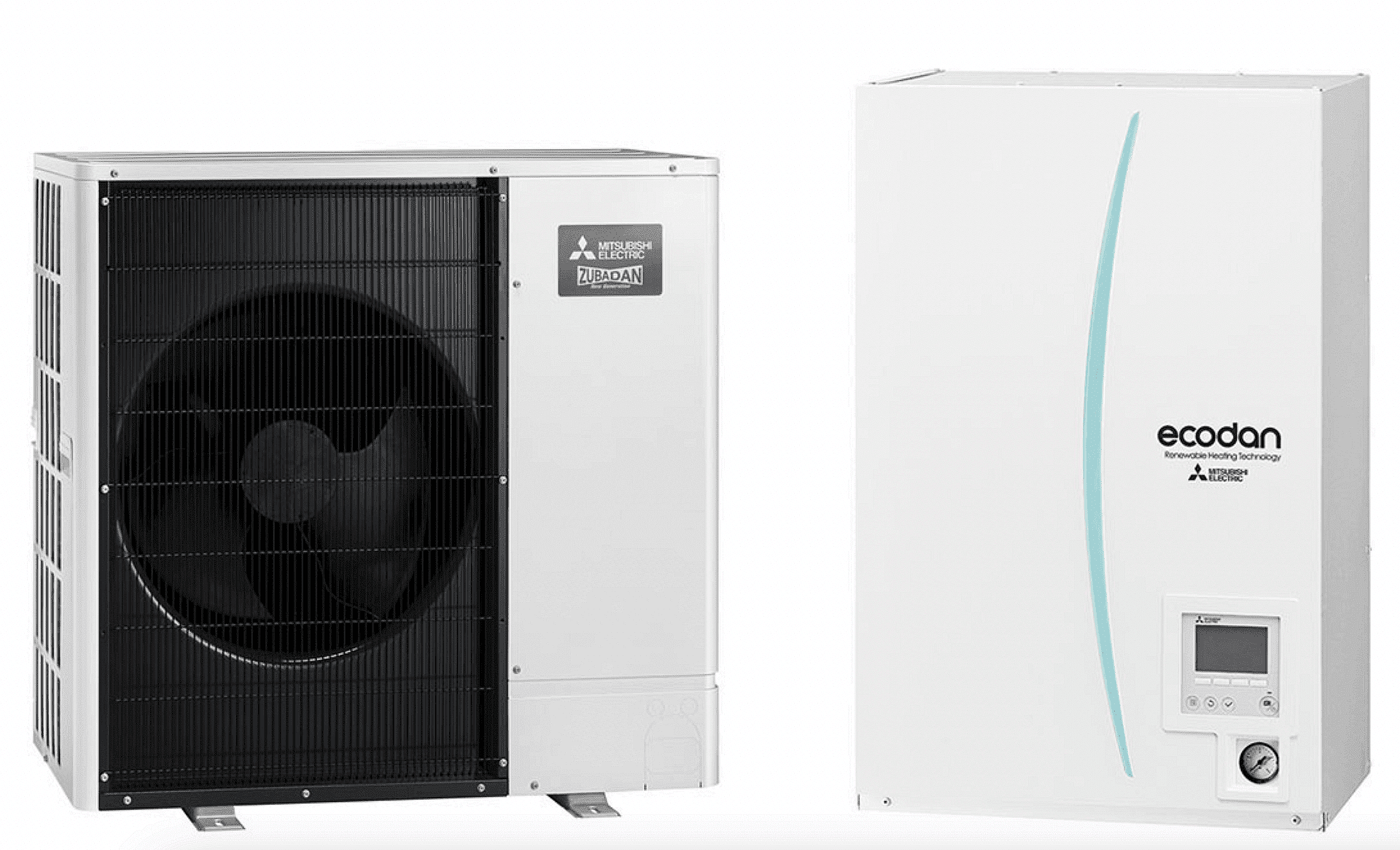 Термопомпа Mitsubishi Electric ERSC-VM2D/PUHZ-SHW80YAA ZUBADAN, 8 kW, отопление, охлаждане и БГВ