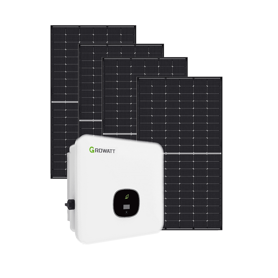 10 kW Независима фотоволтаична (соларна) система GROWATT за производство на електричество за къща, 400 V