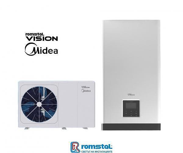 Термопомпа ROMSTAL VISION MIDEA 8kW, 220V
