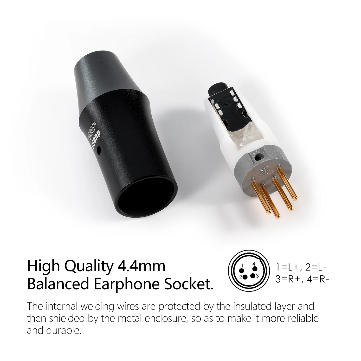 ddHiFi XLR44B(2022) XLR 4pin to 4.4mm Balanced Adapter