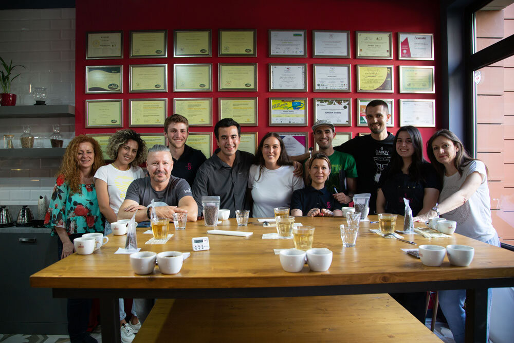 Specialty Coffee Cupping with farmers