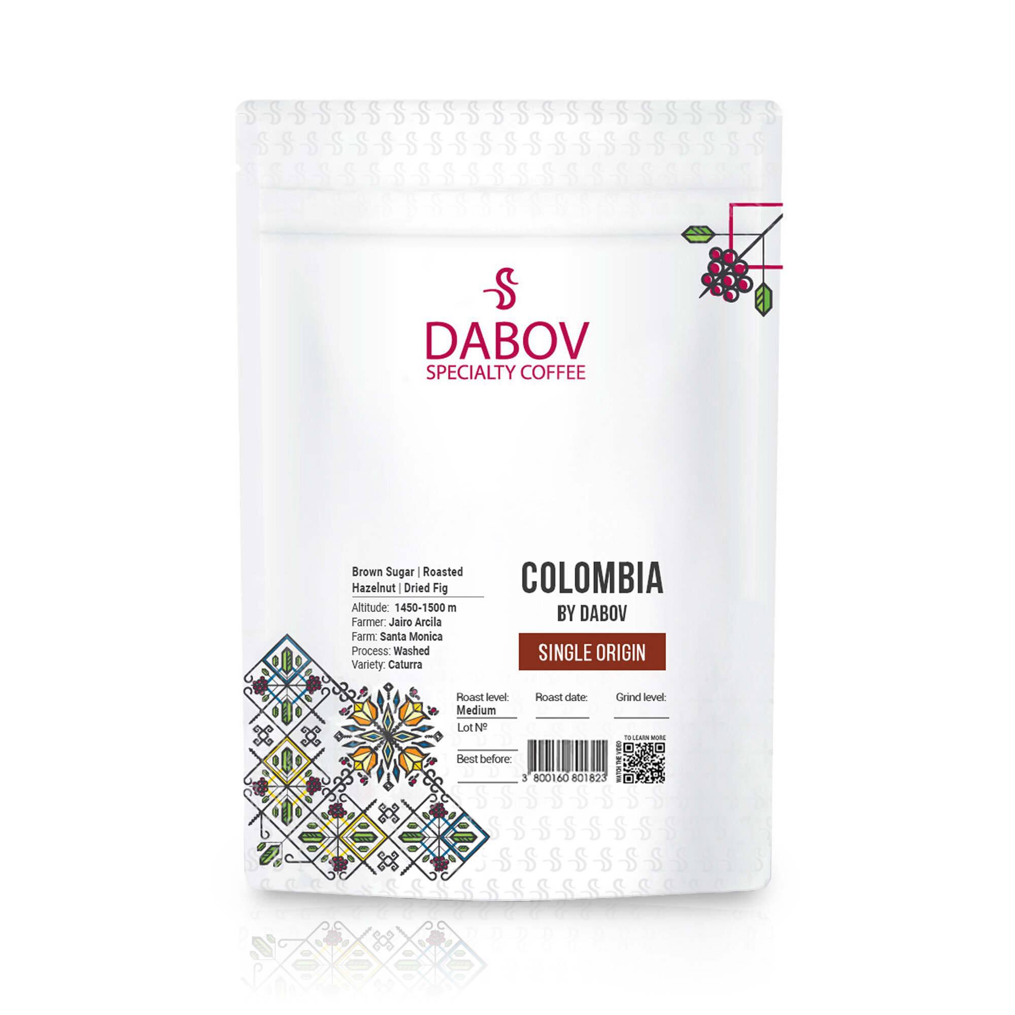 Спешълти кафе Colombia by DABOV Specialty coffee