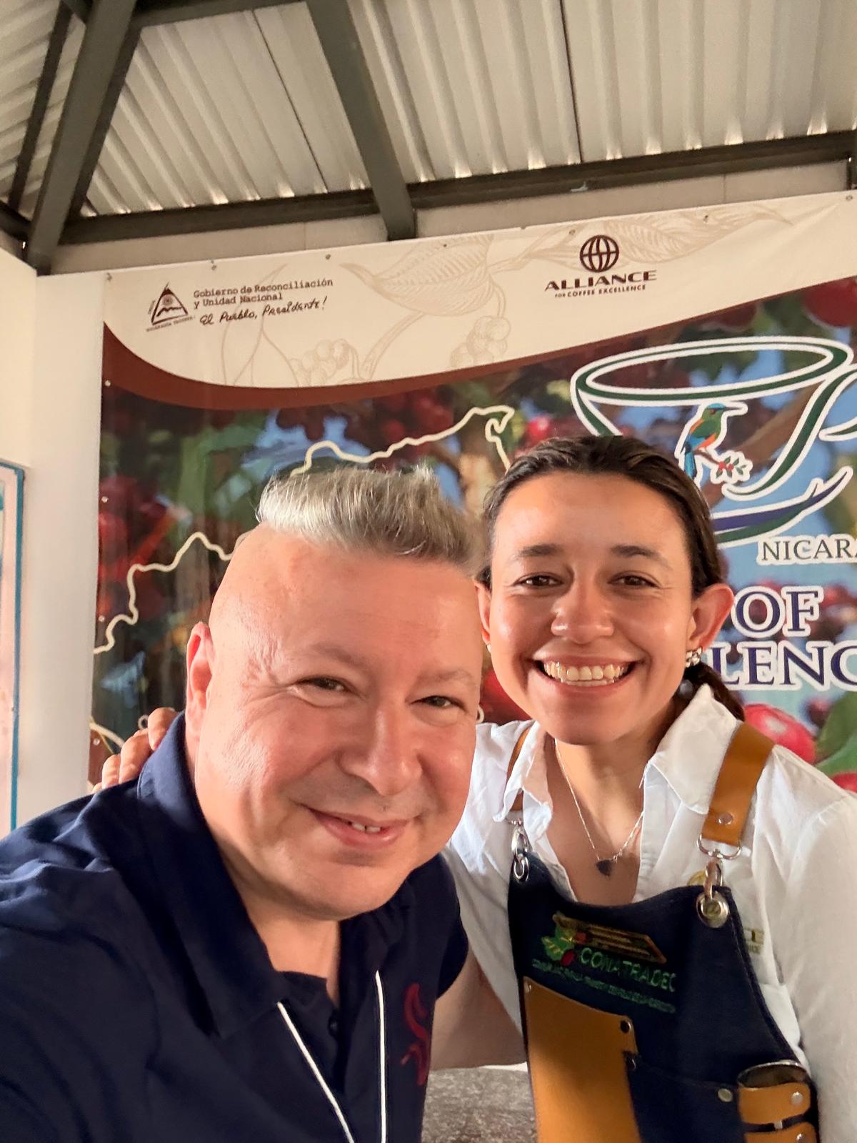 С Катя Лопез @ Cup of Excellence, Никарагуа 2025
