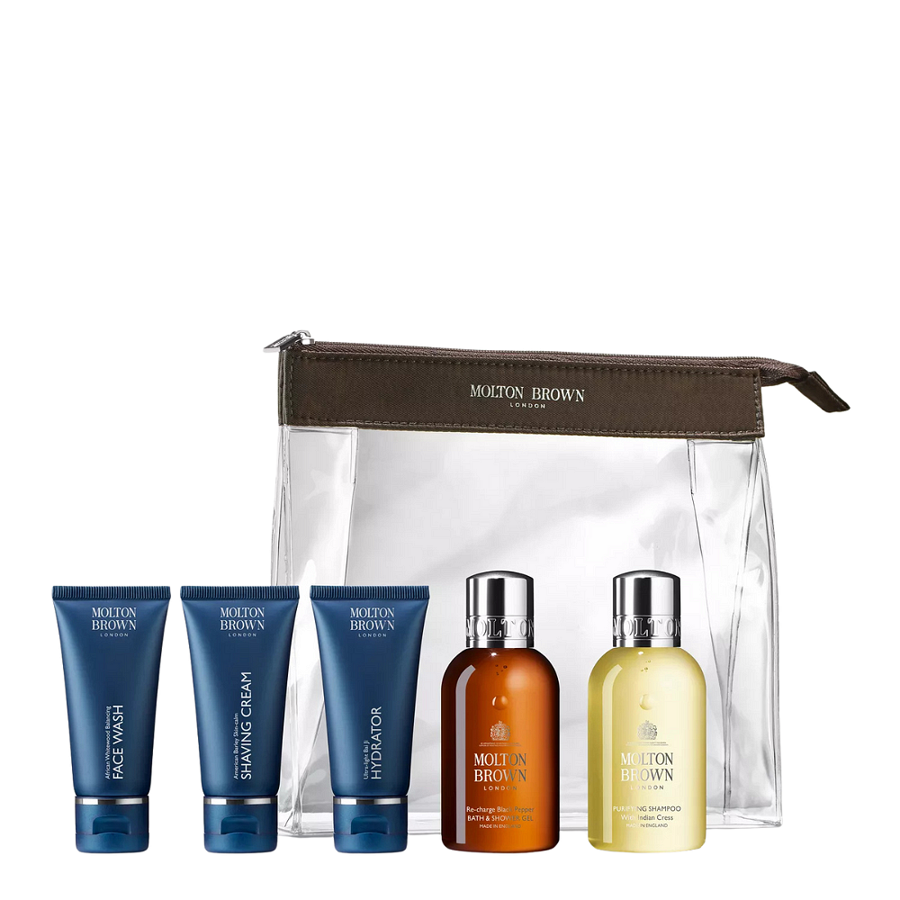MoltonBrownWellGroomedWayfererGentsCarryOnBag5pcs-ПодаръченКомплектзаМъже