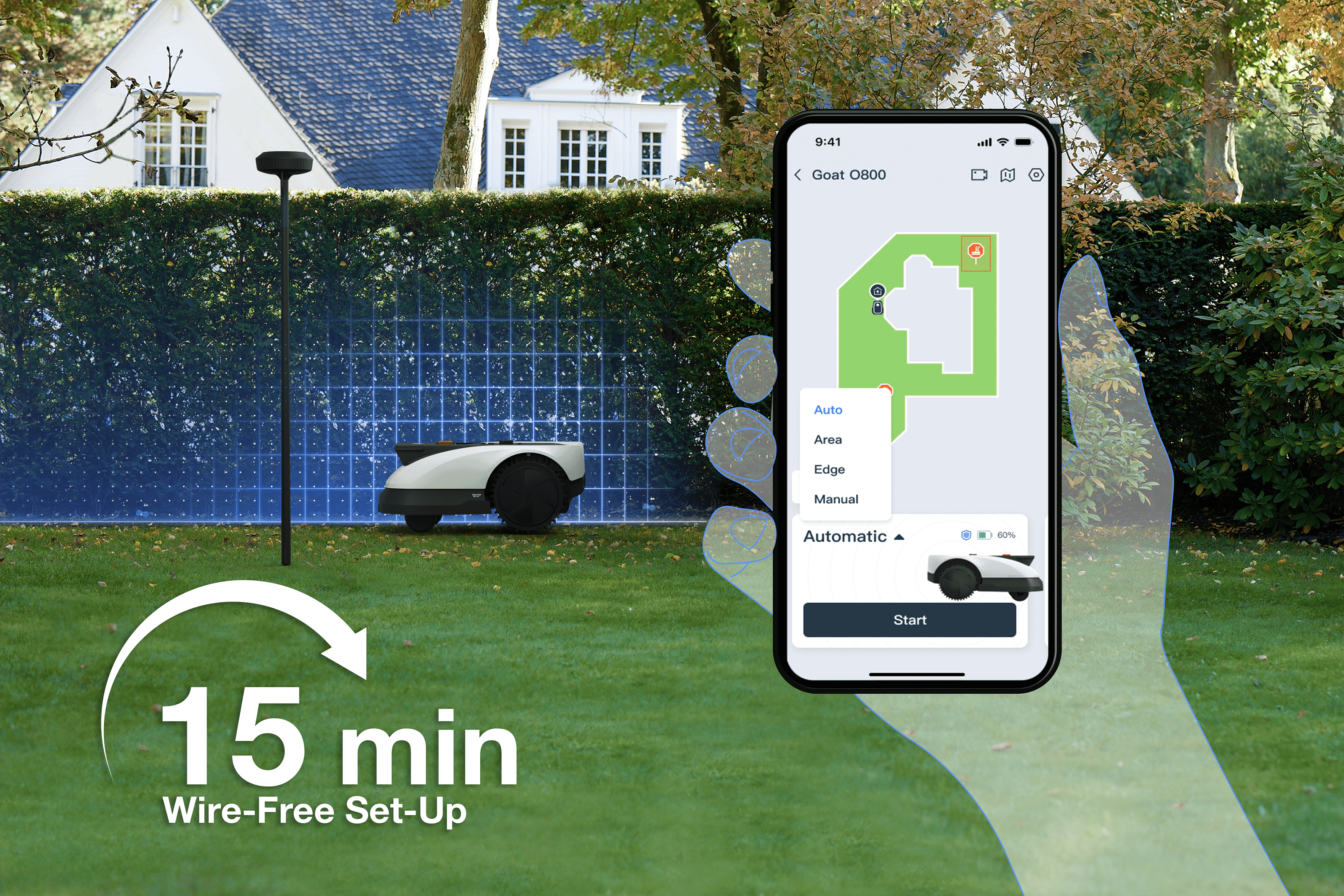 Косачка робот Ecovacs GOAT O800 RTK | Топ цена