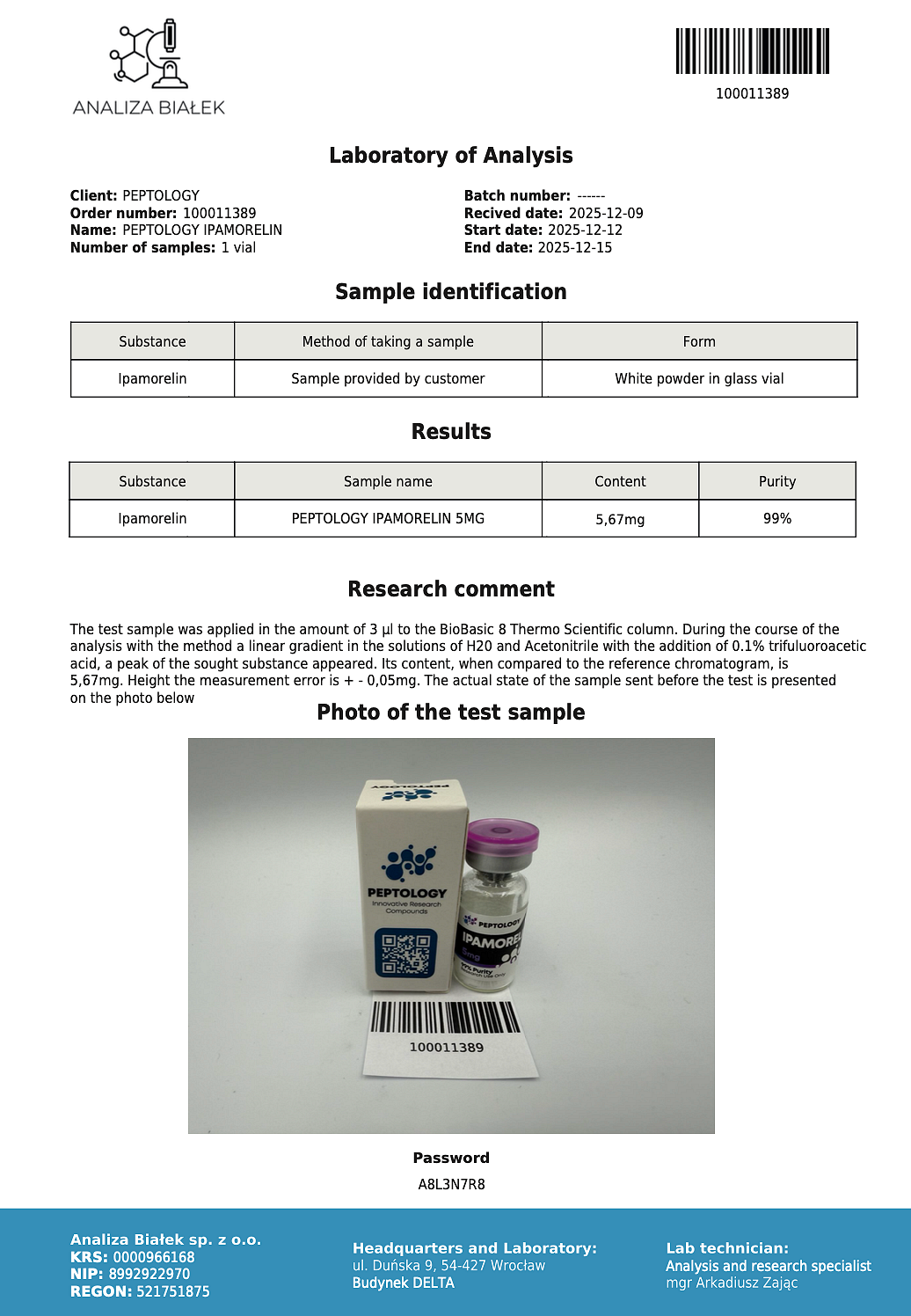 canlab ipamorelin Health Canada warns of unauthorized injectable drugs sold online by Canlab  Research main image 1