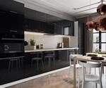 Долен кухненски шкаф Ferrara H60 Червен лак - за фурна-Copy