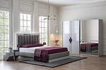 Спален комплект Larisa с легло за матрак 160x200 см-Copy