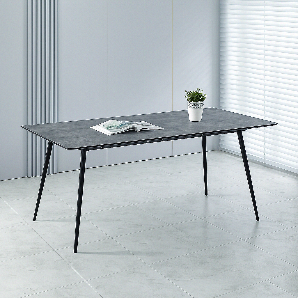 Разтегателна трапезна маса KJT546 сив мрамор