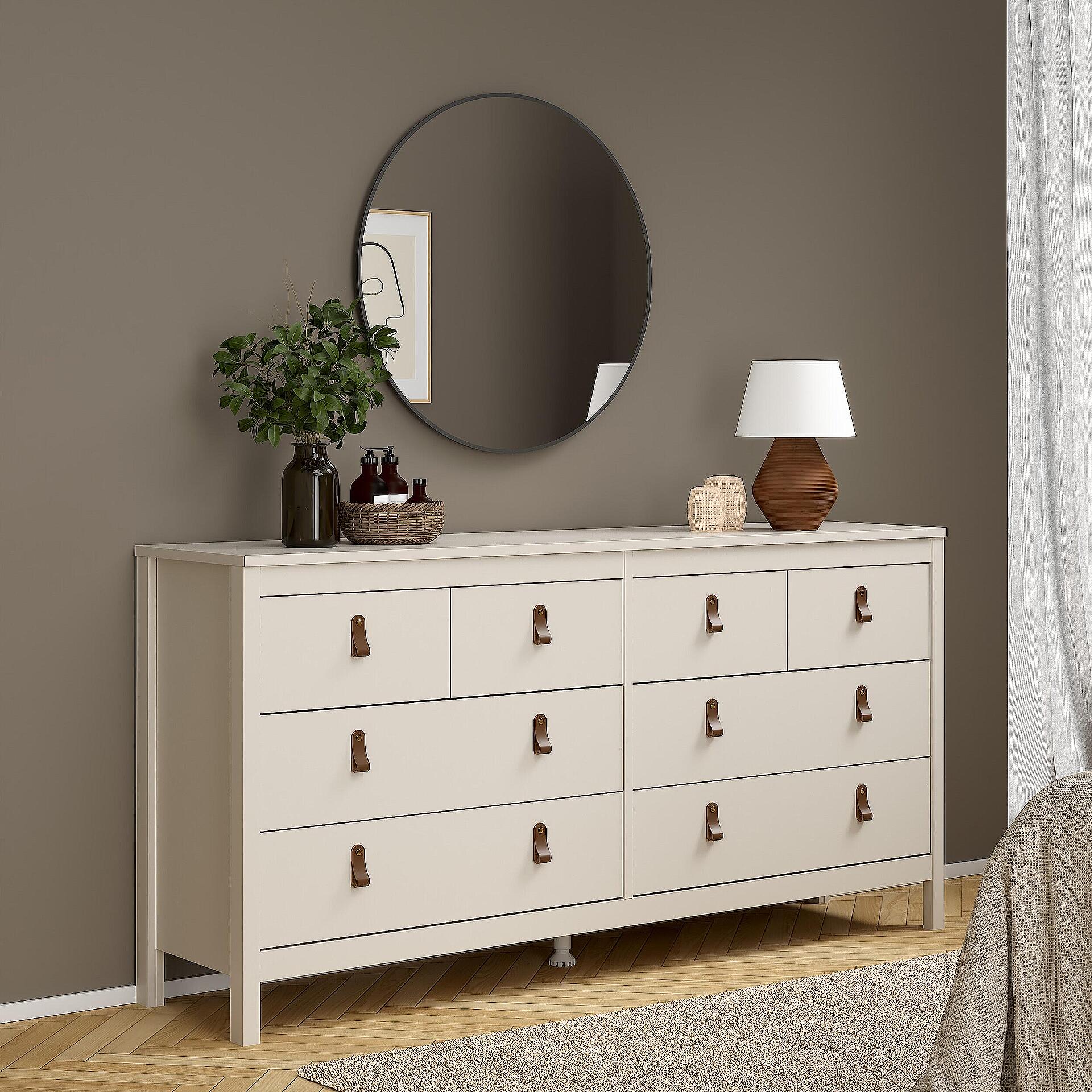 Двоен скрин Мадрид с 8 чекмеджета Jackson Hickory-Copy