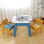Детска дървена маса с две столчета TF6051-Copy