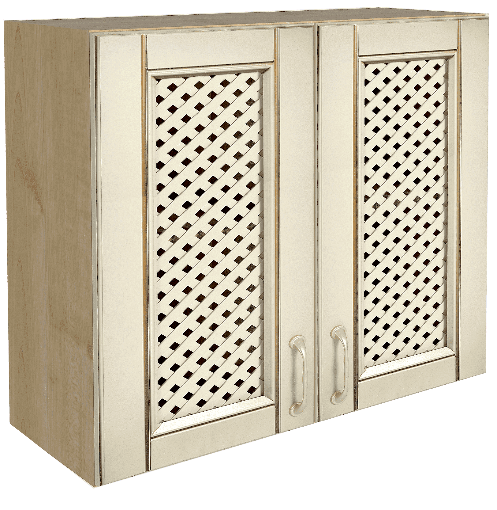 Горен кухненски шкаф Vanilla Gold B 80x72 см с решетка
