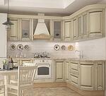 Горен кухненски шкаф Vanilla Gold B 30x72 см заоблен