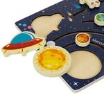 Монтесори дървен пъзел Слънчева система - Kruzzel