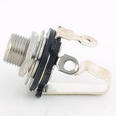 MEC Standard Open Plug Mono, Silver Plates, Chrome