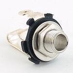 MEC Standard Open Plug Mono, Silver Plates, Chrome