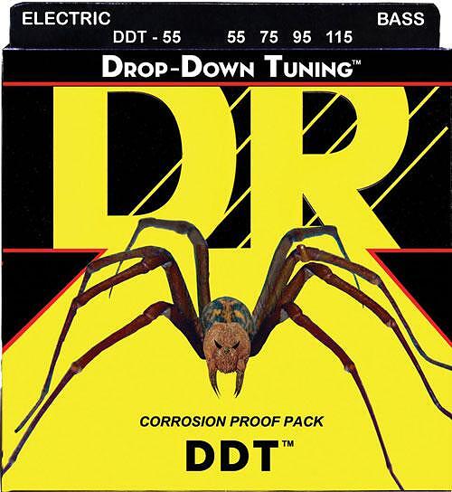 DR Strings Drop Down Tuning Bass Heavier 4-String 055"/115"
