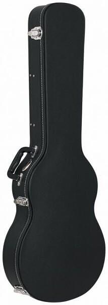 Rockcase Standard LP-Style Guitar, Curved Top, Curved Shape, Black Tolex Case