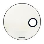 Aquarian Small Offset Ported Bass Drumhead White 20"