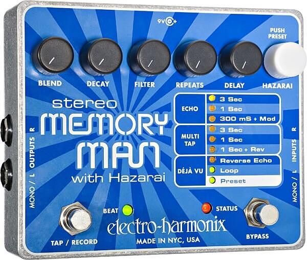 Electro-Harmonix Stereo Memory Man w/Hazarai