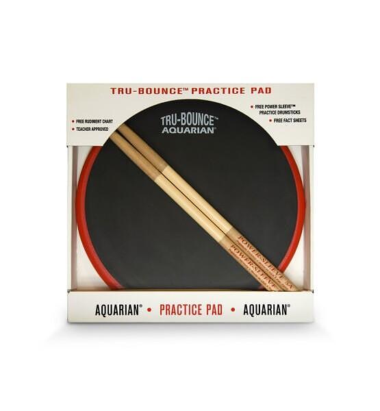 Aquarian Tru-Bounce Practice Pad 12" W/Sticks