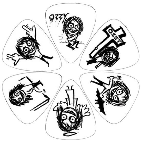 Perri's LP-OZ1 6 Pick Pack Ozzy Osbourne