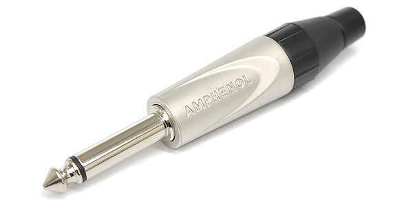Amphenol 1/4" Phone Straight Mono Plug