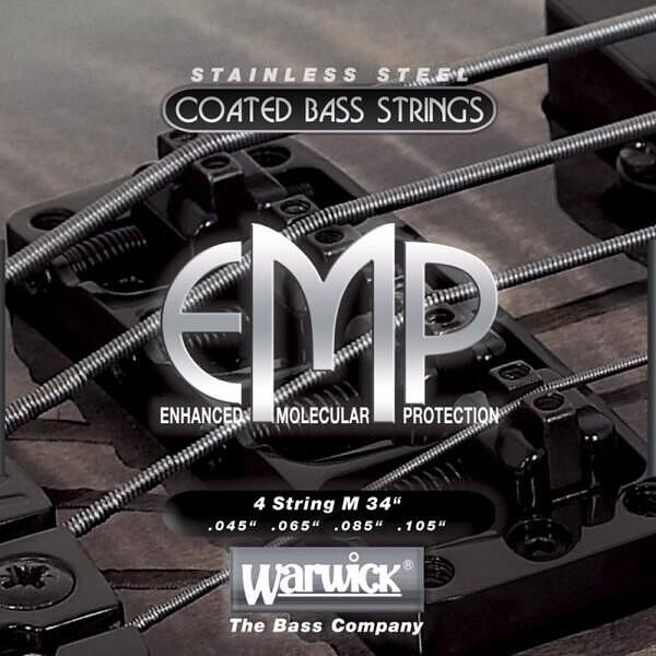 Warwick EMP Coated Bass String, 4-String Set, Medium, 045"/105", Long Scale