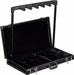 Rockstand Multiple 5" Guitar Stand Wood Case, Black